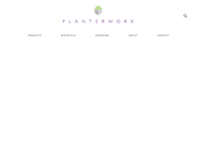 Tablet Screenshot of planterworx.com